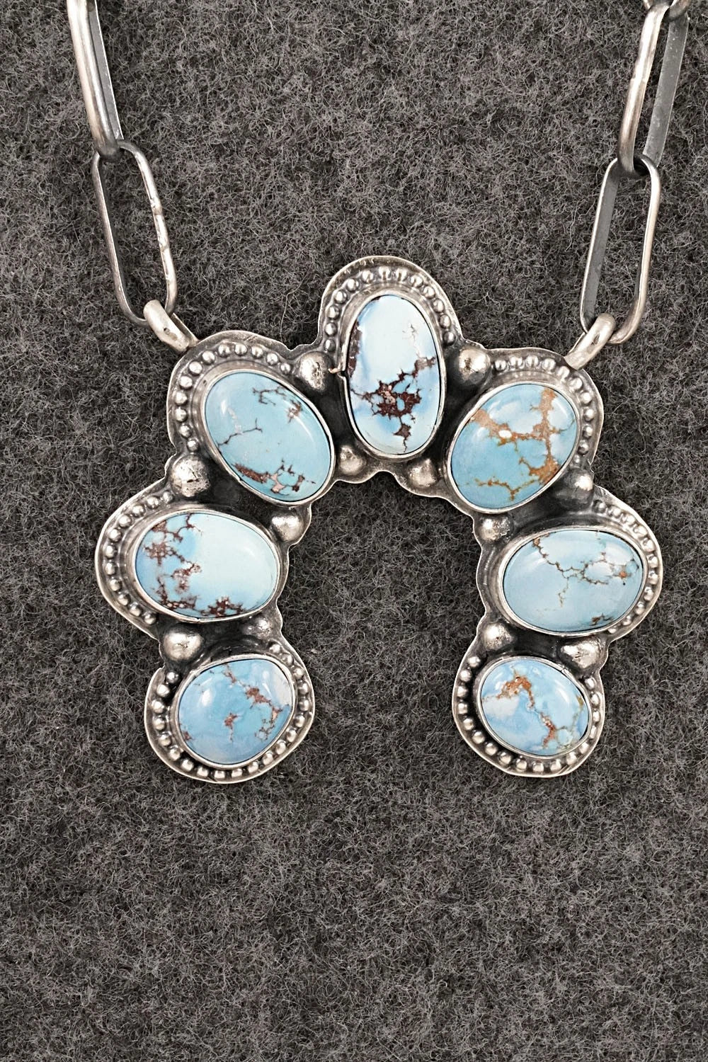 Turquoise & Sterling Silver Necklace - Darrin Livingston