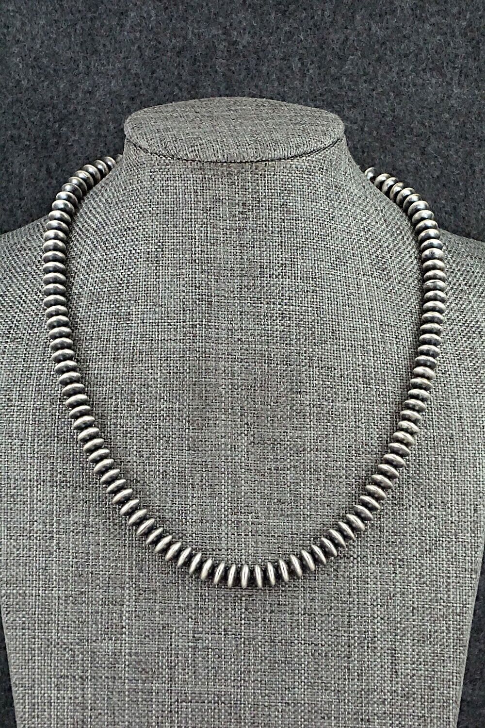 Sterling Silver Navajo Pearl Necklace - Dorinda Mariano