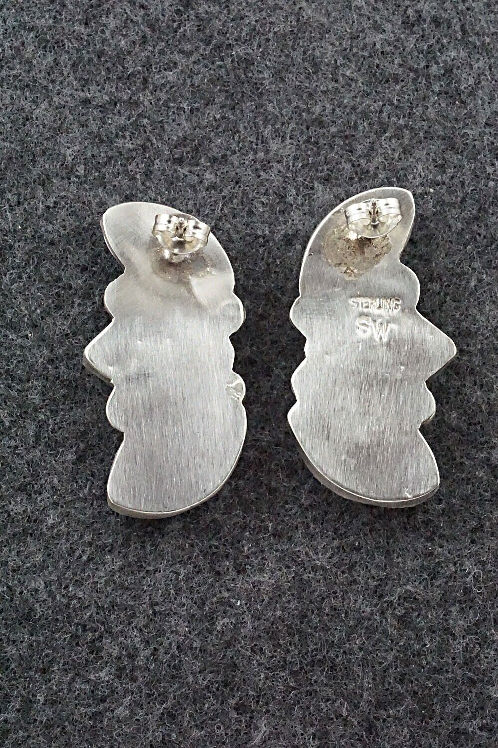 Spiny Oyster & Sterling Silver Earrings - Selina Warner