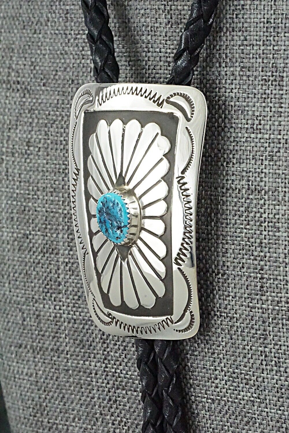 Turquoise & Sterling Silver Bolo Tie - Jolene Begay