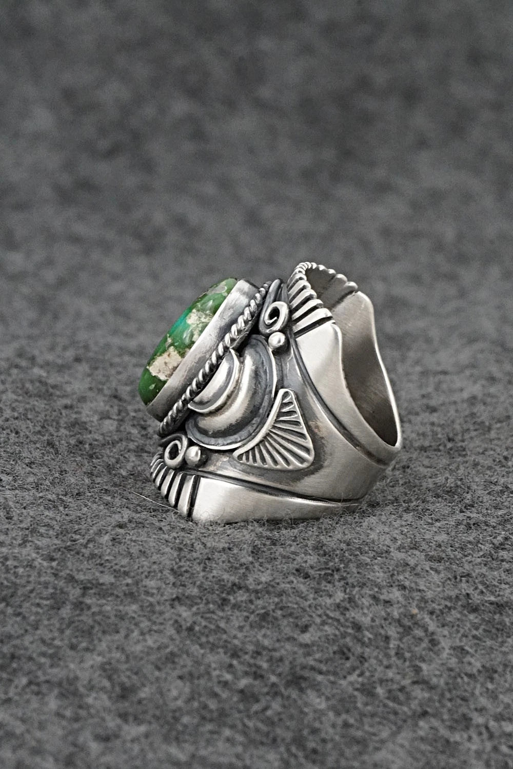 Turquoise & Sterling Silver Ring - Derrick Gordon - Size 7