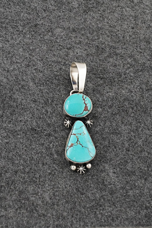 Turquoise & Sterling Silver Pendant - Darrin Livingston