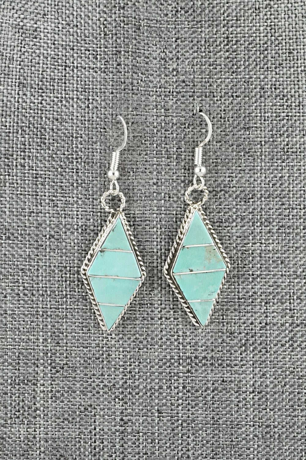 Turquoise & Sterling Silver Earrings - Andrew Enrico
