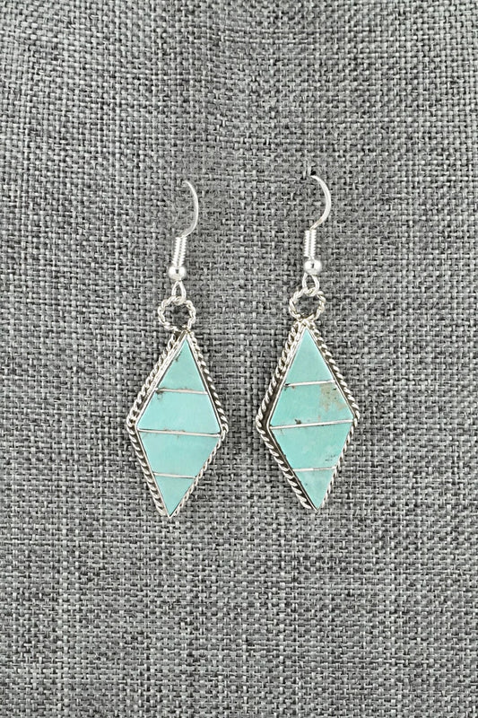 Turquoise & Sterling Silver Earrings - Andrew Enrico