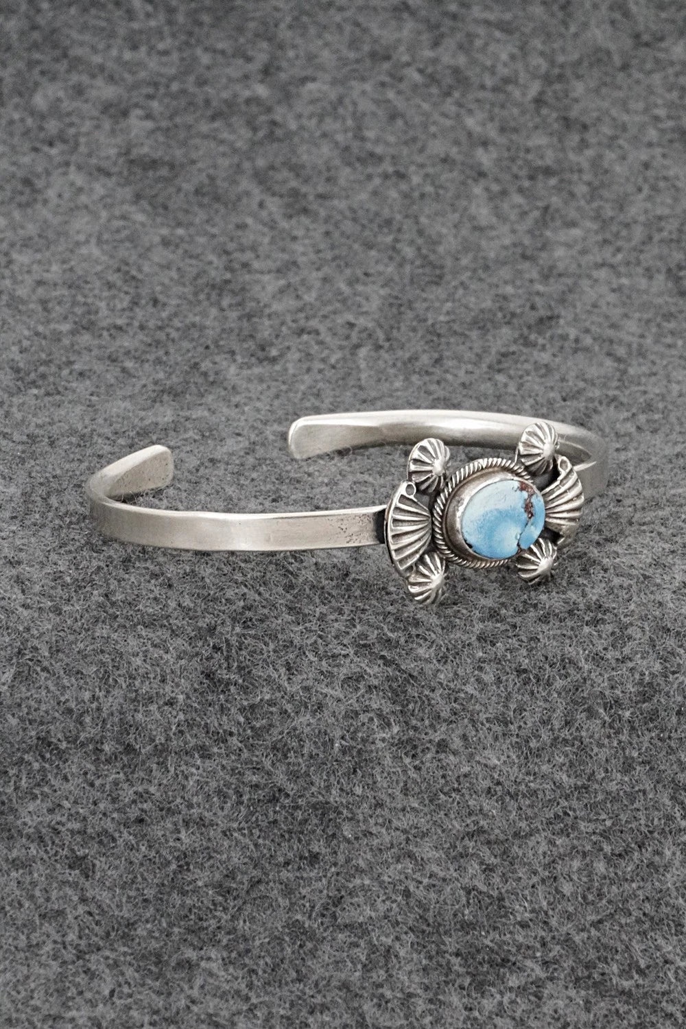 Turquoise & Sterling Silver Bracelet - Genevieve Francisco