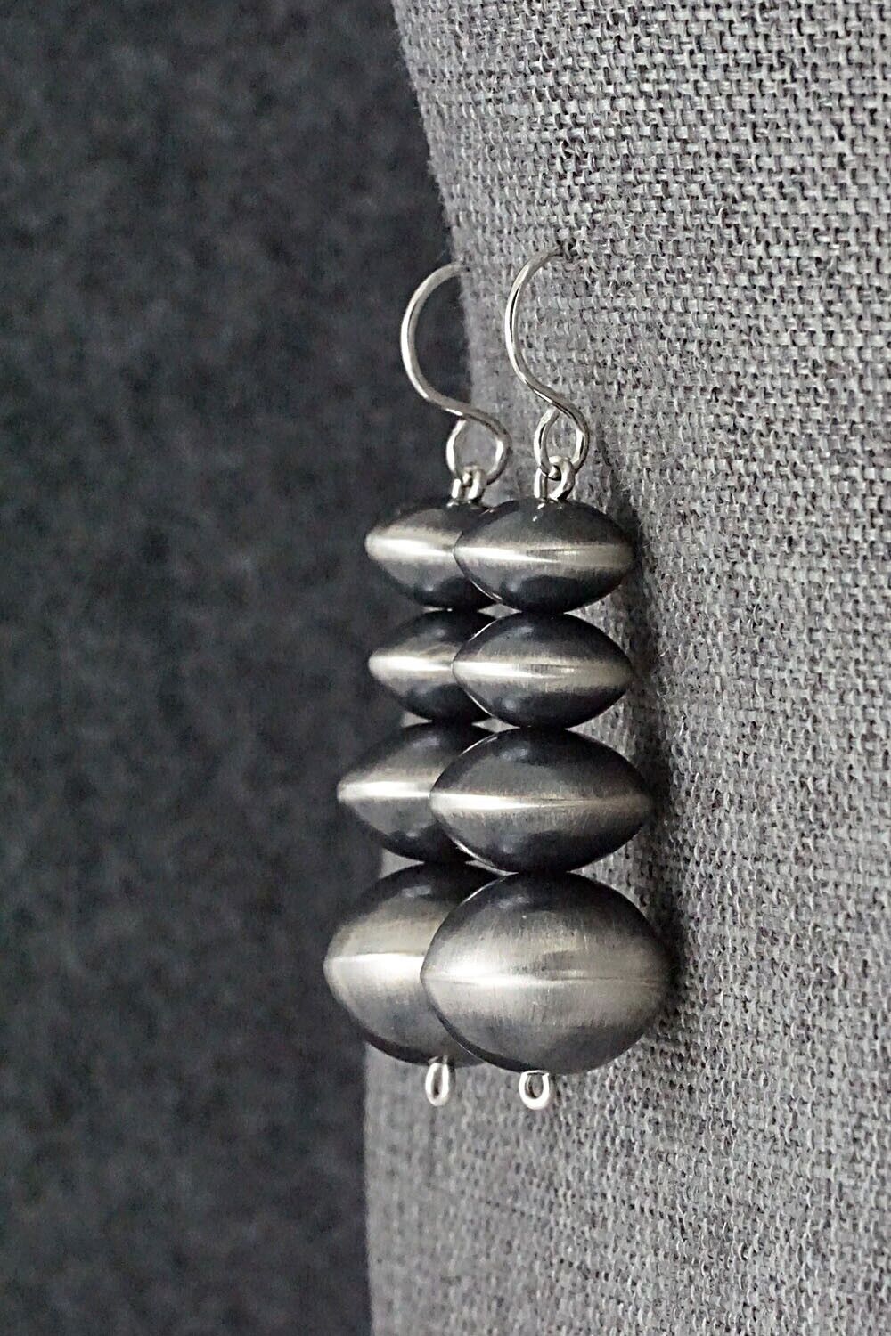 Sterling Silver Navajo Pearl Earrings - Tonisha Haley