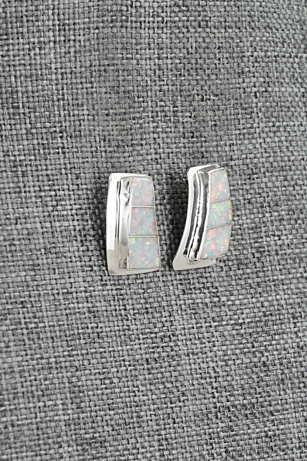 Opalite & Sterling Silver Earrings - Nathaniel Johnson