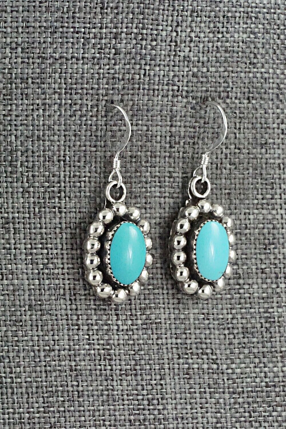 Turquoise & Sterling Silver Earrings - Sarah Yazzie