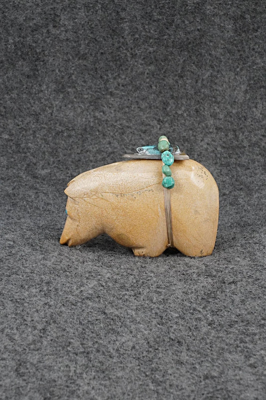 Bear Zuni Fetish Carving - Delvin Leekya