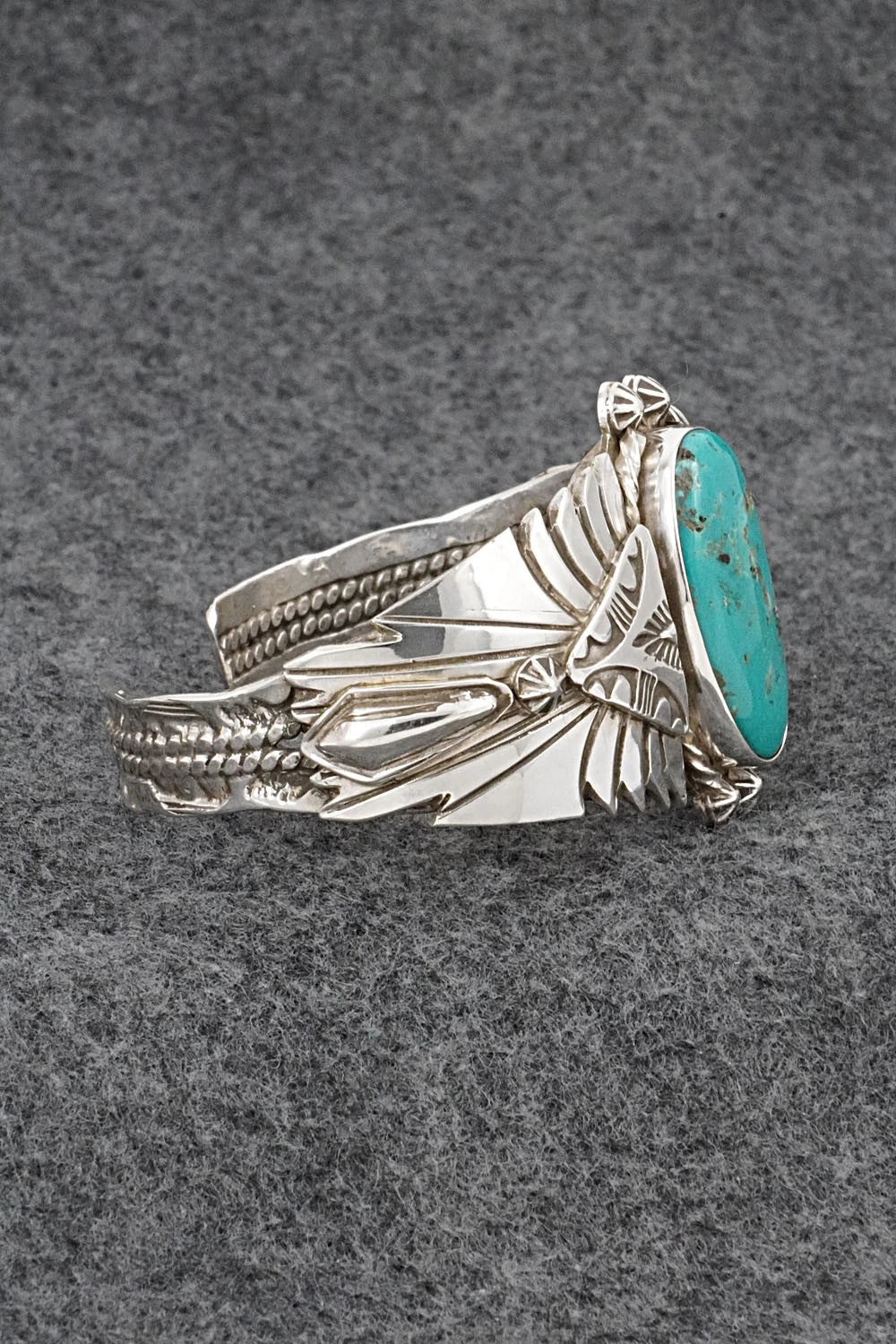 Turquoise & Sterling Silver Bracelet - Emerson Delgarito