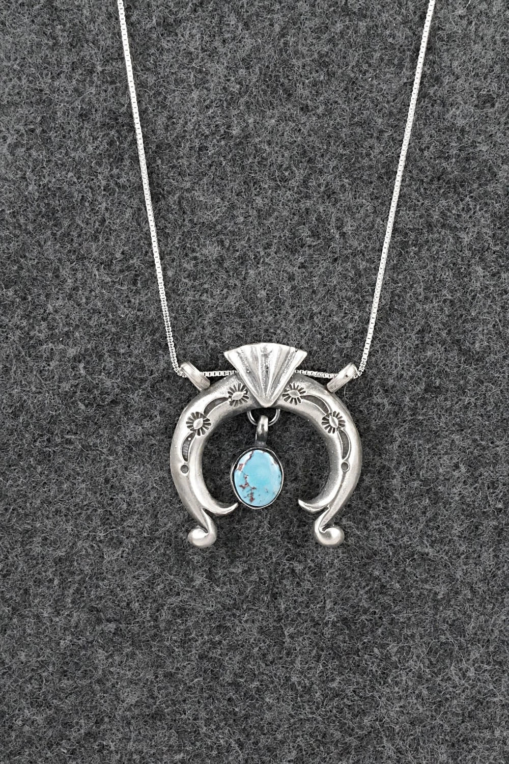 Turquoise & Sterling Silver Necklace - Gary Shorty