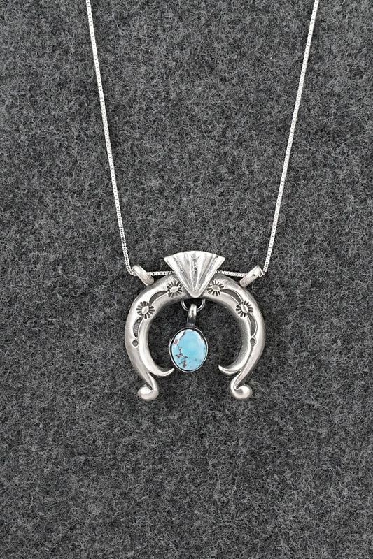 Turquoise & Sterling Silver Necklace - Gary Shorty