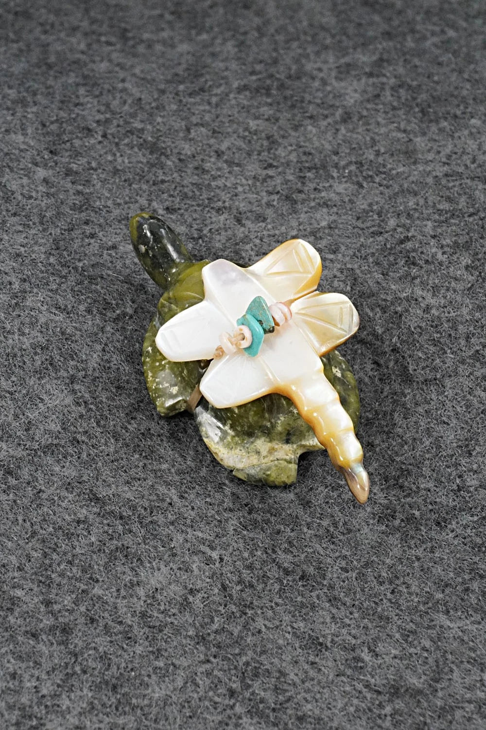 Turtle Zuni Fetish Carving - Daisy Rose Leonard