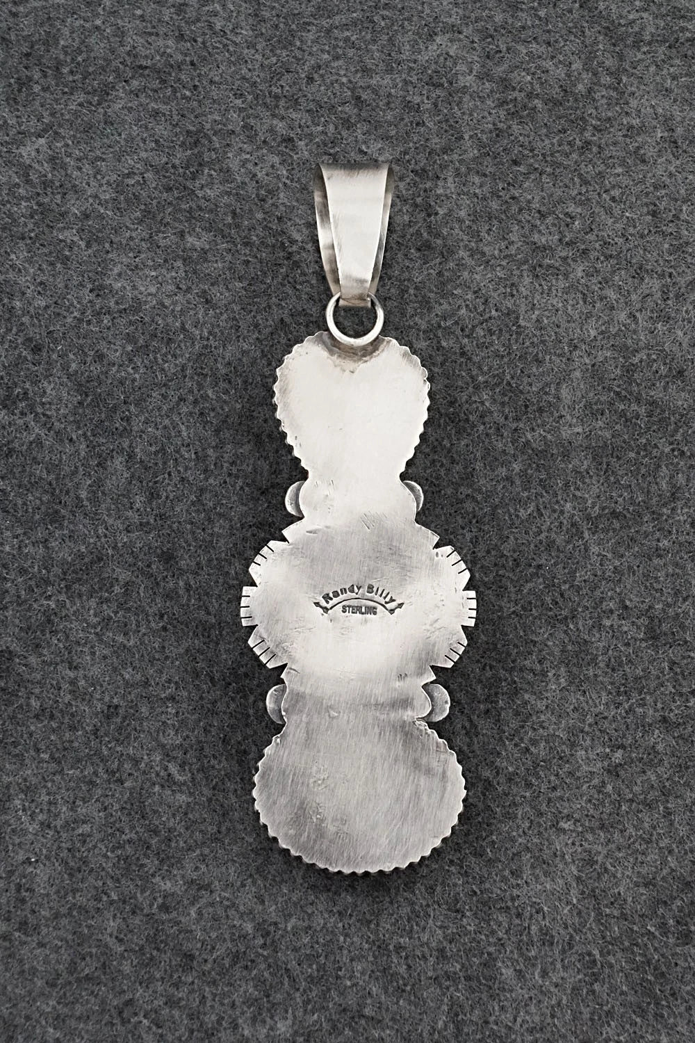 Turquoise & Sterling Silver Pendant - Randy Billy