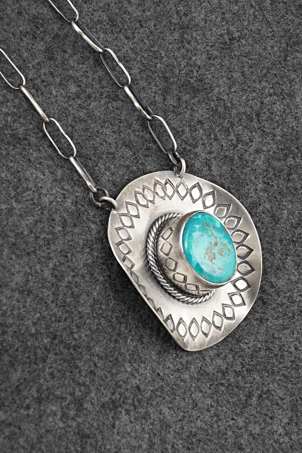 Turquoise & Sterling Silver Necklace - Randy Boyd