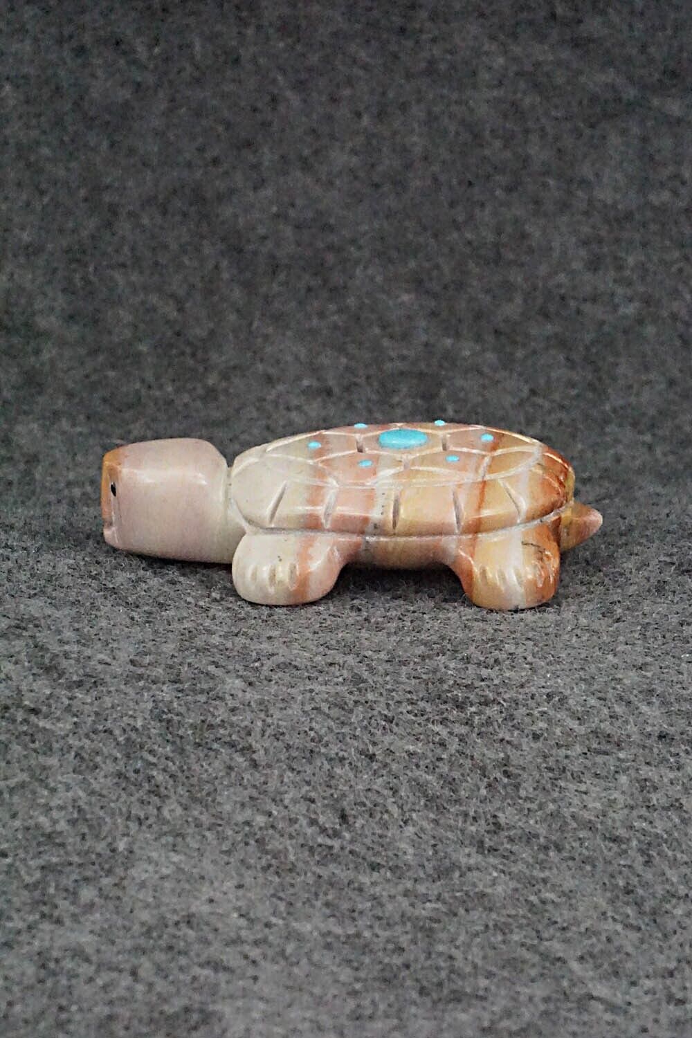 Turtle Zuni Fetish Carving - Reynold Lunasee