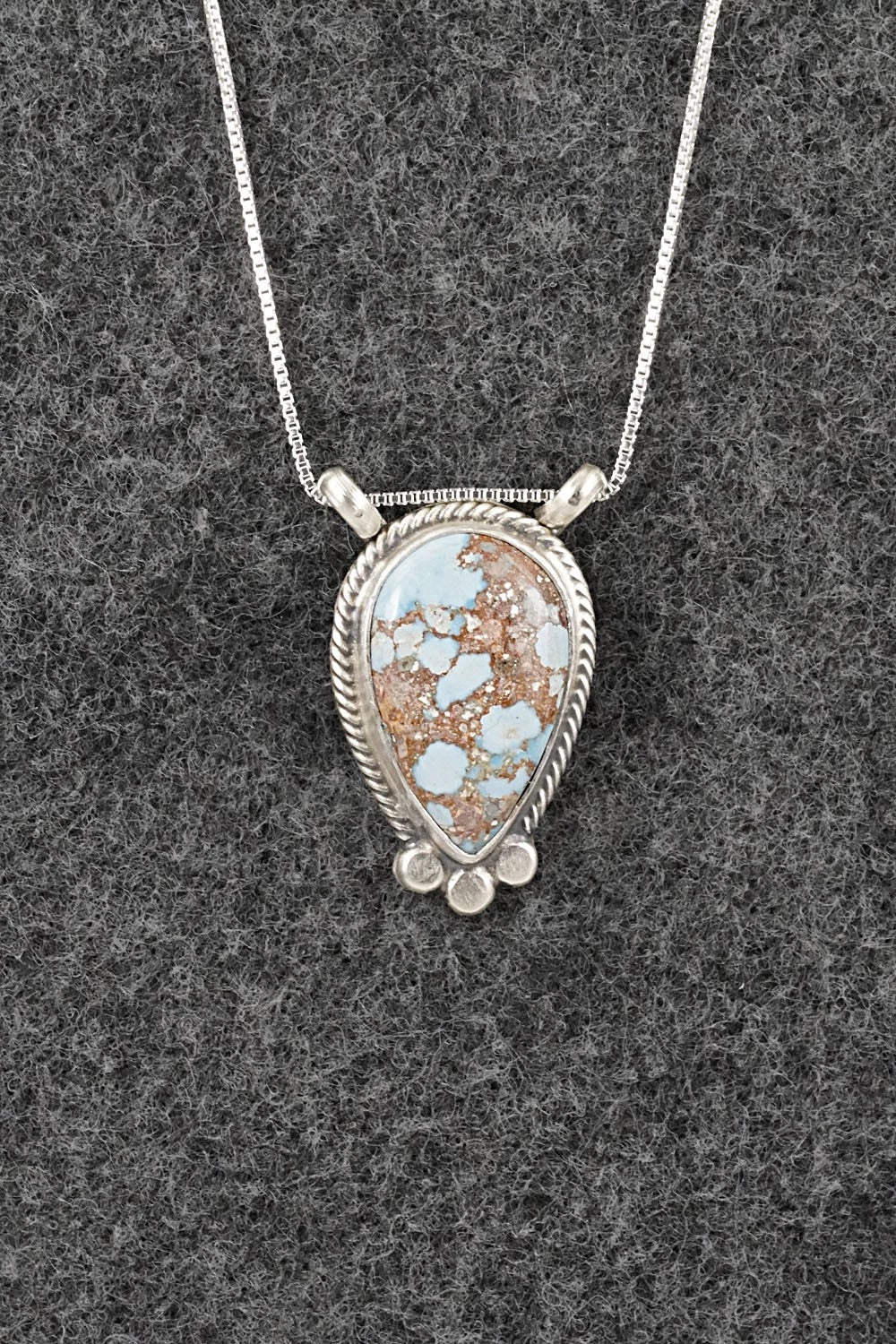 Turquoise & Sterling Silver Necklace - Sharon McCarthy