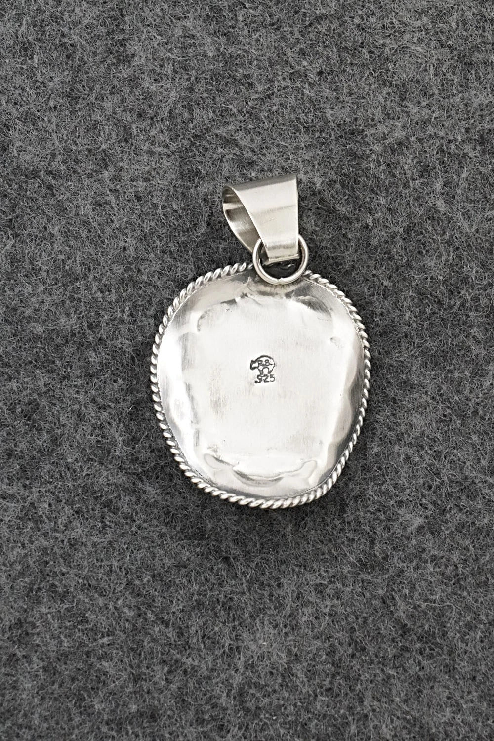 Turquoise & Sterling Silver Pendant - Bobby Platero