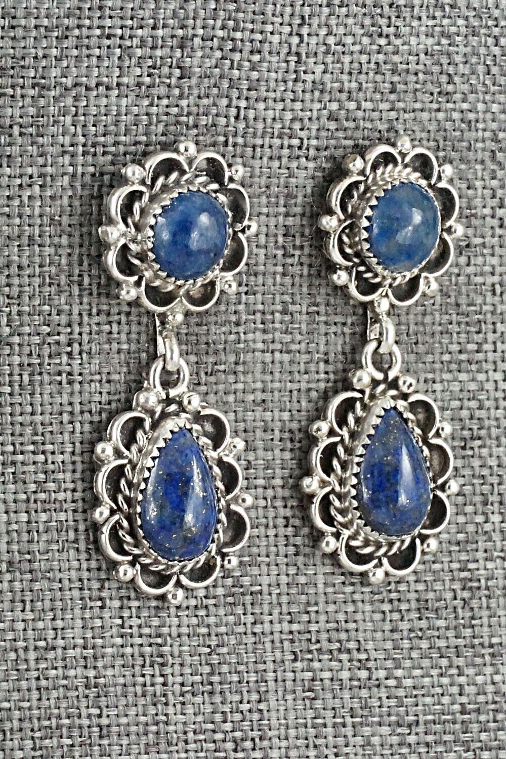 Lapis & Sterling Silver Earrings - Maritta Martinez