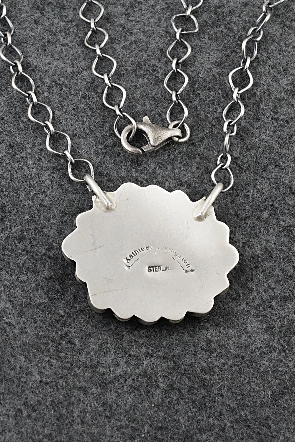 Turquoise & Sterling Silver Necklace - Kathleen Livingston