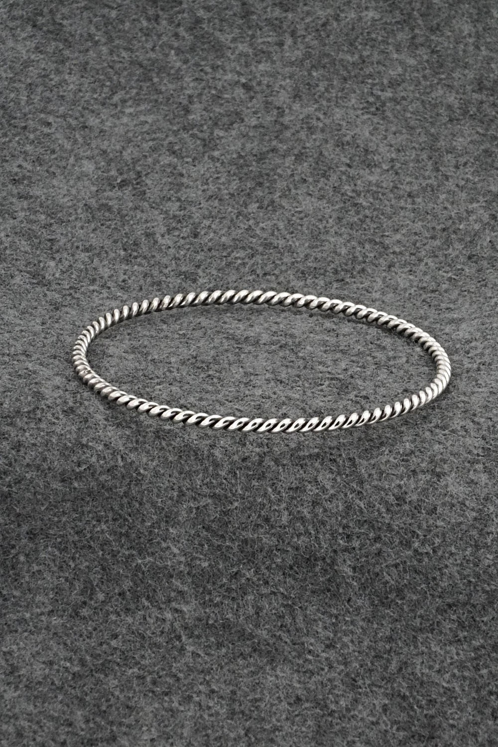 Sterling Silver Bangle Bracelet - Elaine Tahe