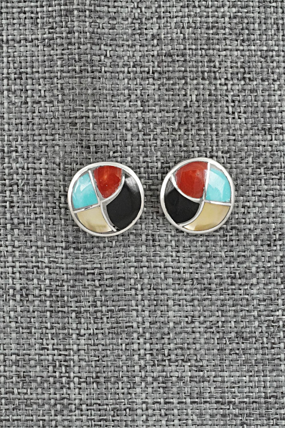 Multi-Stone & Sterling Silver Earrings - Orena Leekya