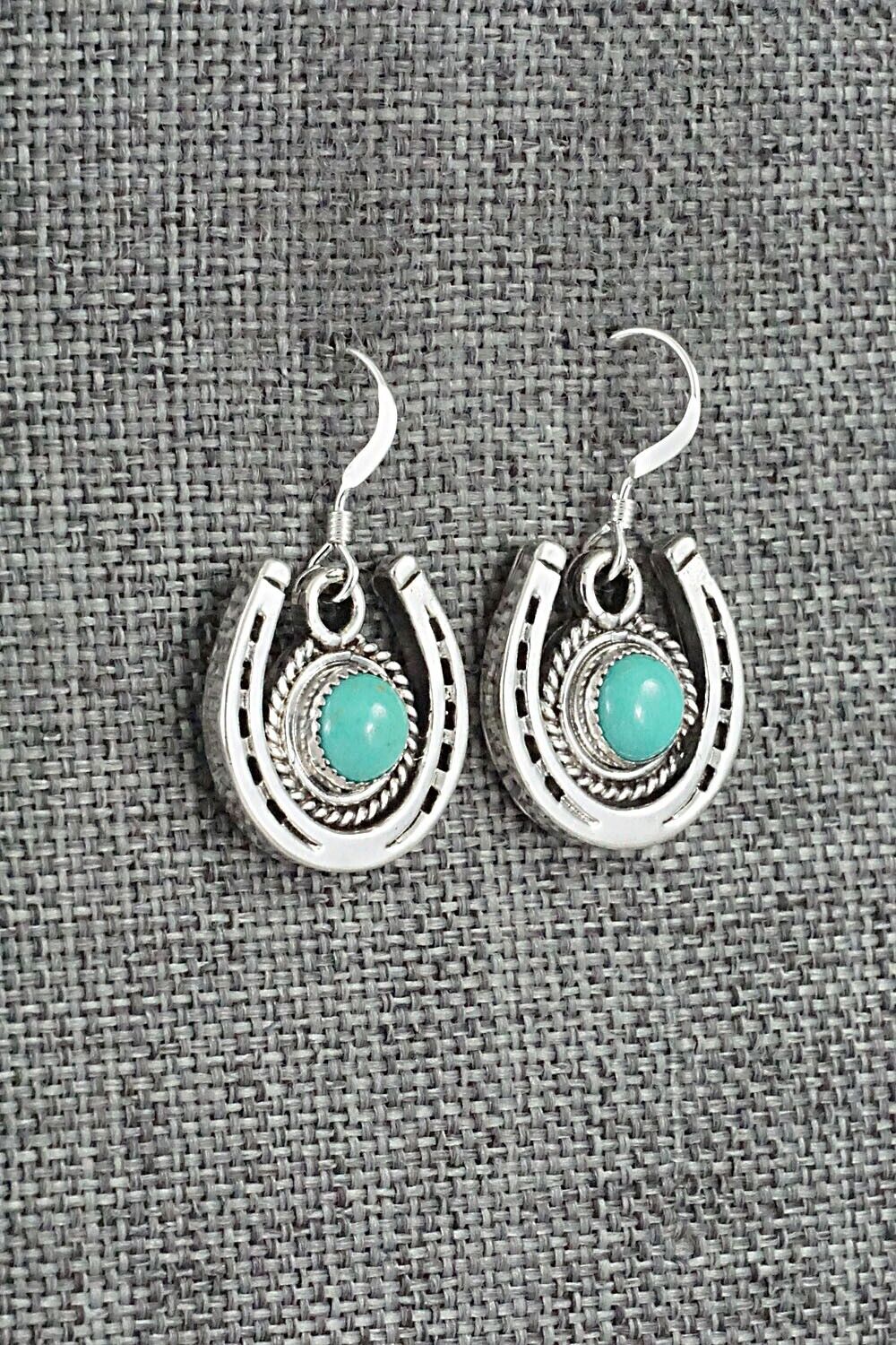 Turquoise and Sterling Silver Earrings - Sharon McCarthy