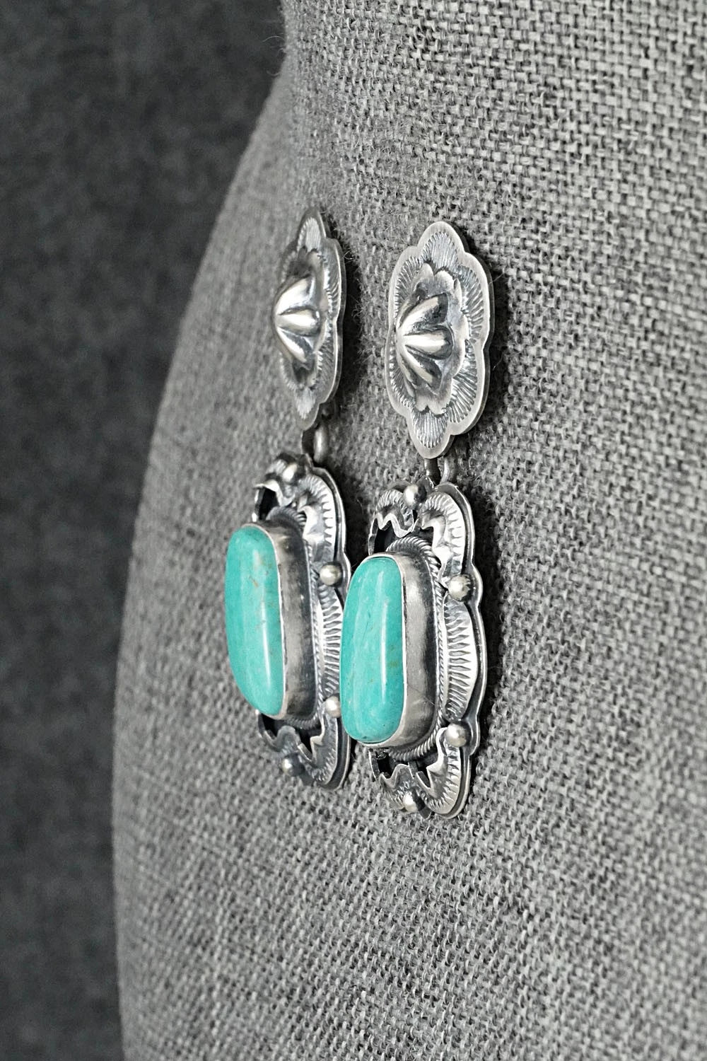 Turquoise & Sterling Silver Earrings - Randy Boyd