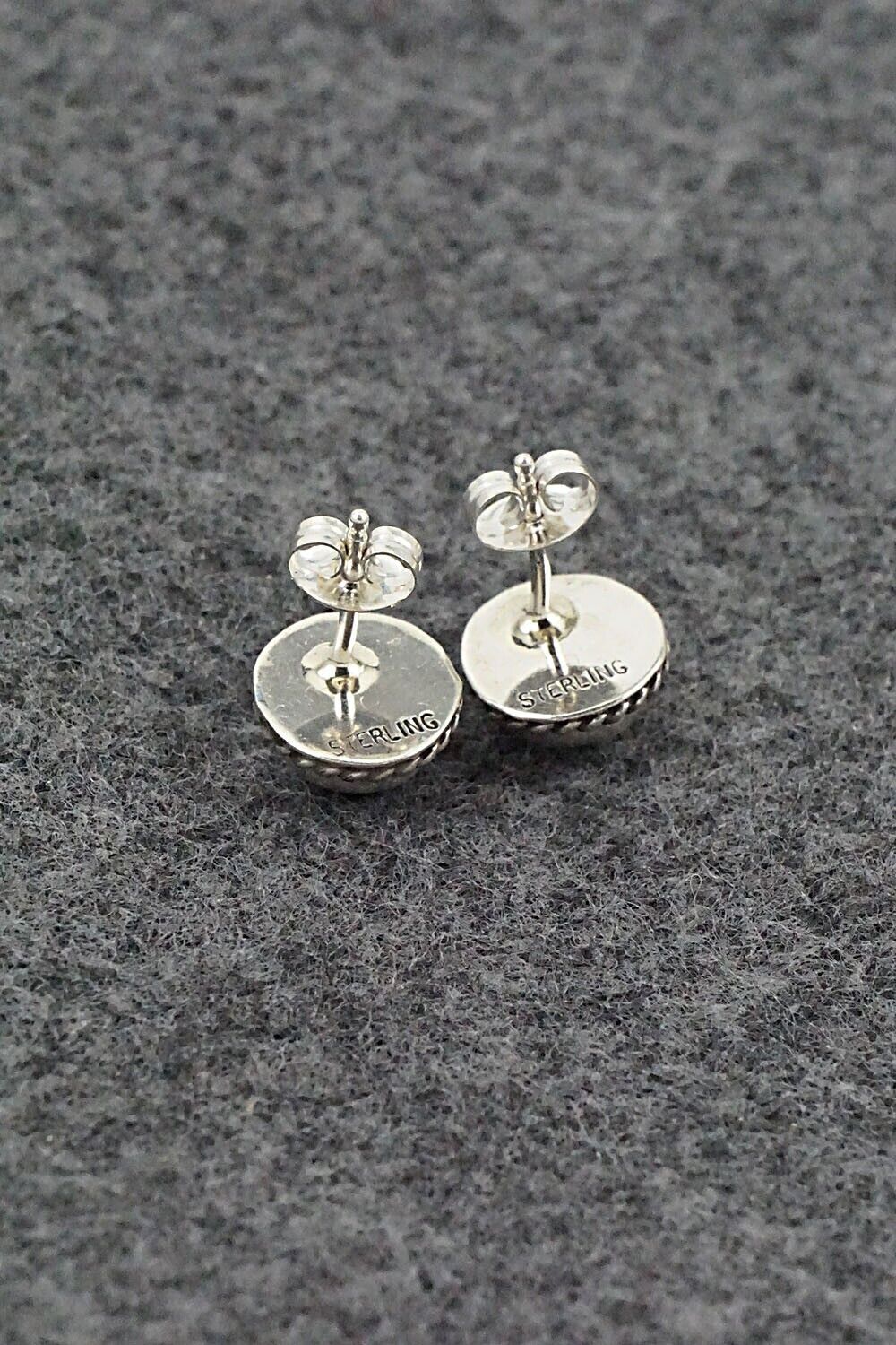 Turquoise & Sterling Silver Earrings - Marco Begaye