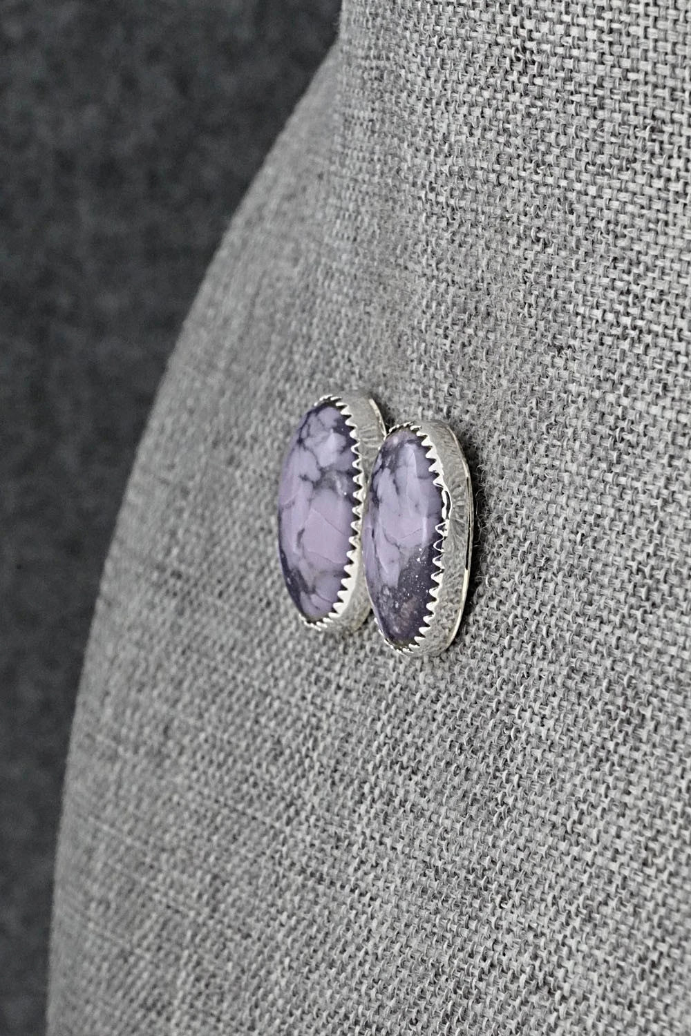 Morado & Sterling Silver Earrings - Murray Hannaweeka