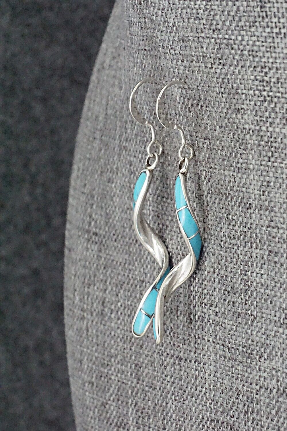 Turquoise & Sterling Silver Earrings - Ira Johnson