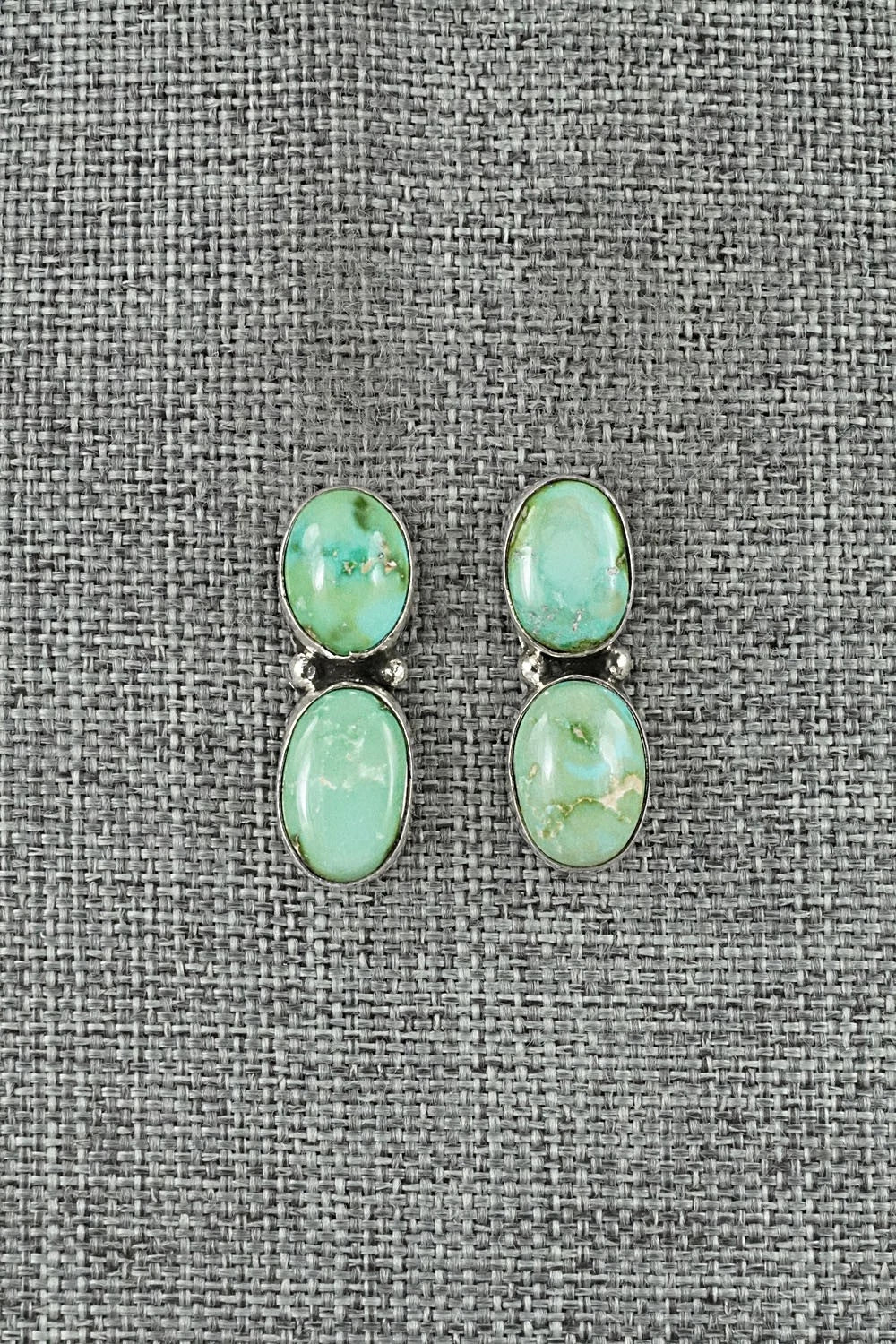 Turquoise & Sterling Silver Earrings - Rena Begay