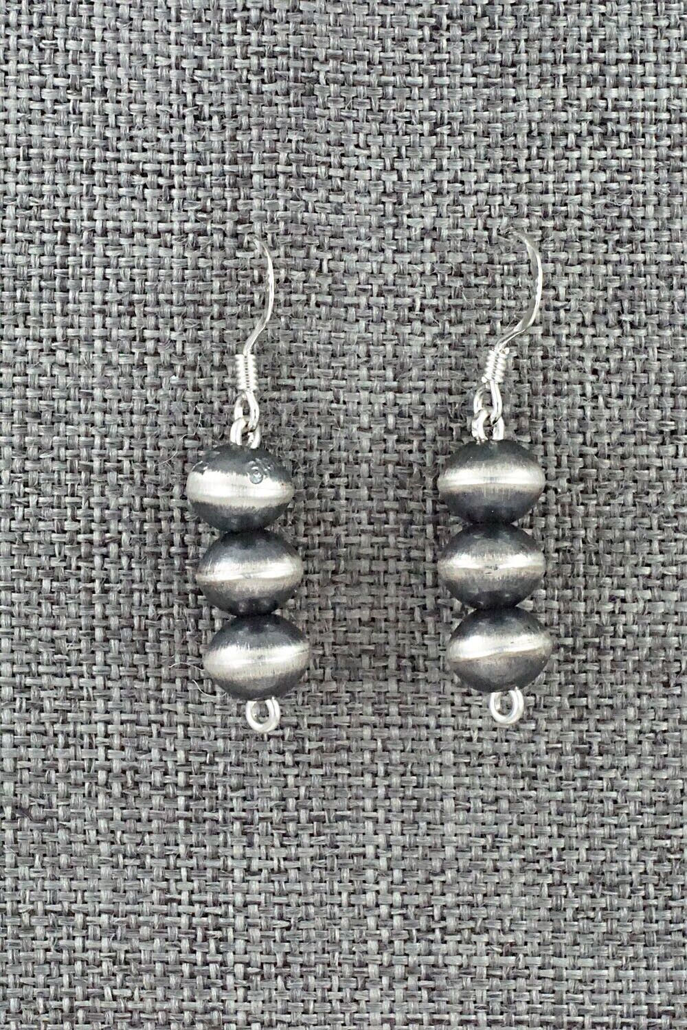 Sterling Silver Navajo Pearl Earrings - Preston Haley