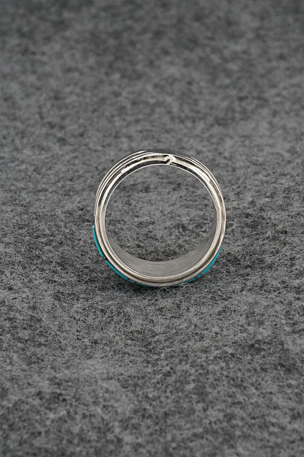 Turquoise & Sterling Silver Ring - Wilbert Muskett Jr. - Size 7.5