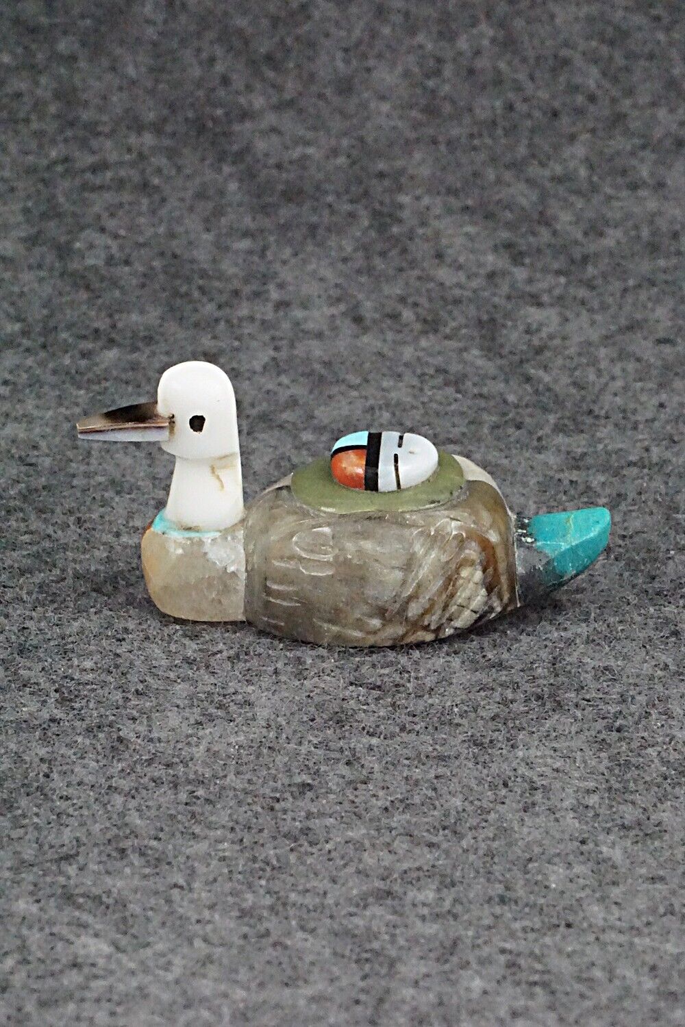 Duck Zuni Fetish Carving - Darrin Boone