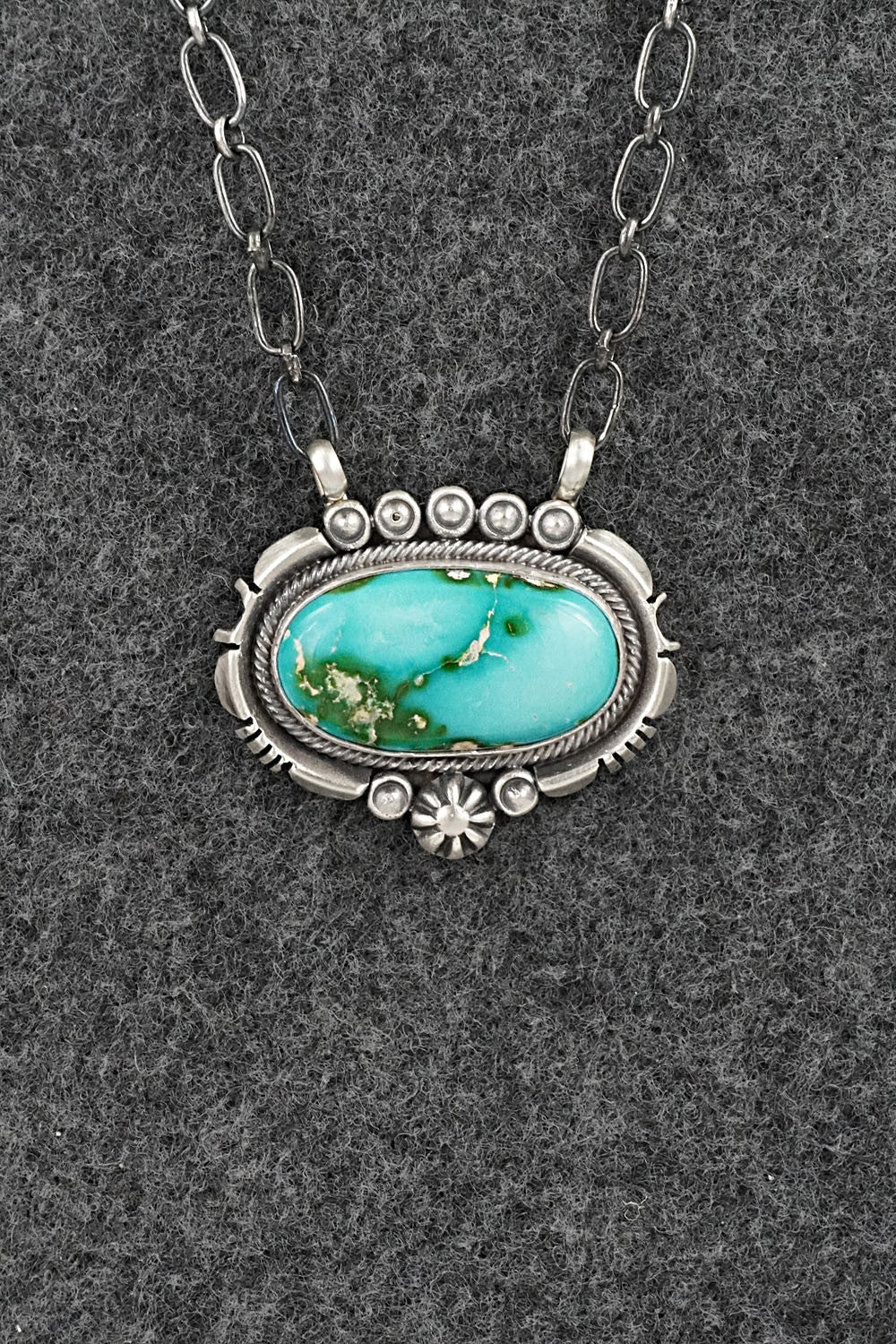 Turquoise & Sterling Silver Necklace - Daniel Benally