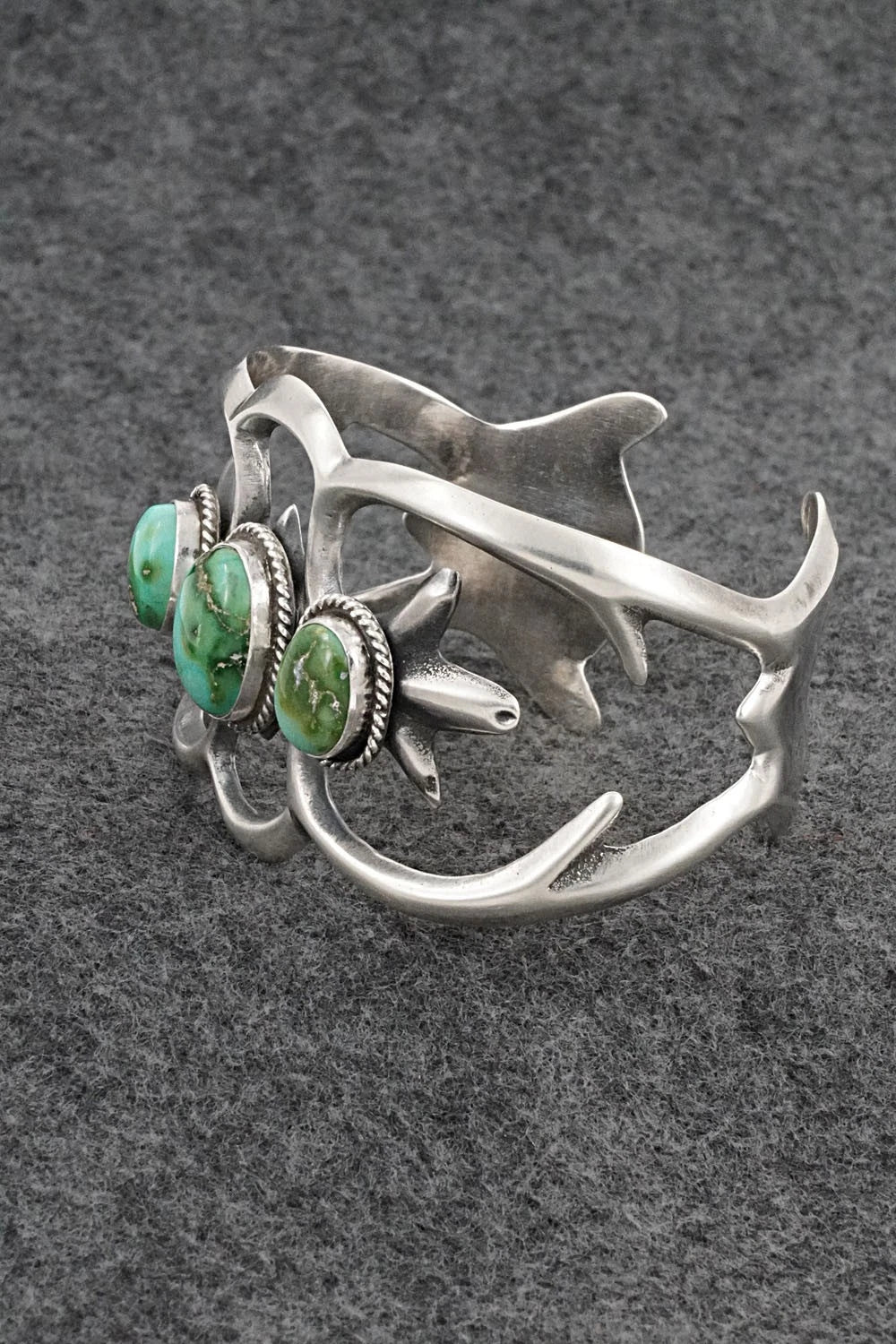 Turquoise & Sterling Silver Bracelet - Eugene Gruber