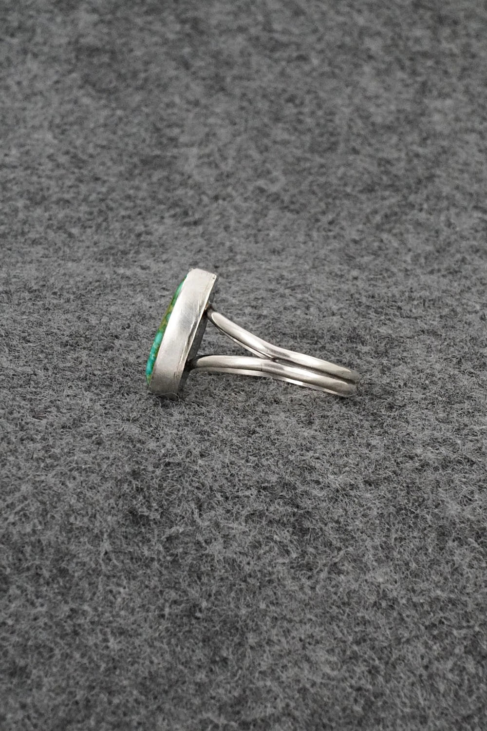 Turquoise & Sterling Silver Ring - Rosemary Saunders - Size 9