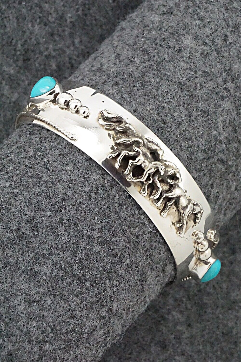 Turquoise & Sterling Silver Bracelet - Bobby Platero