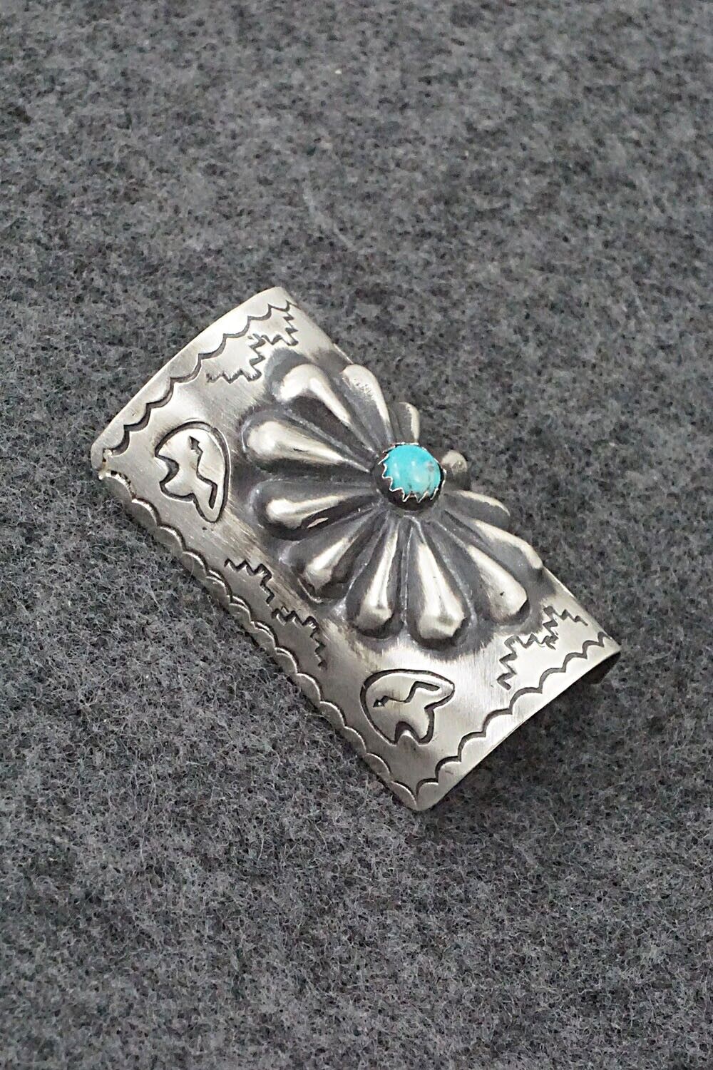 Turquoise & Sterling Silver Hair Pin - Arlene Soce