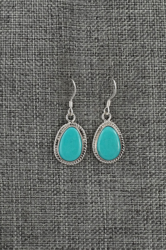 Turquoise & Sterling Silver Earrings - Sharon McCarthy