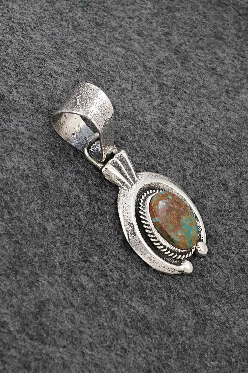 Turquoise & Sterling Silver Pendant - Delbert Arviso