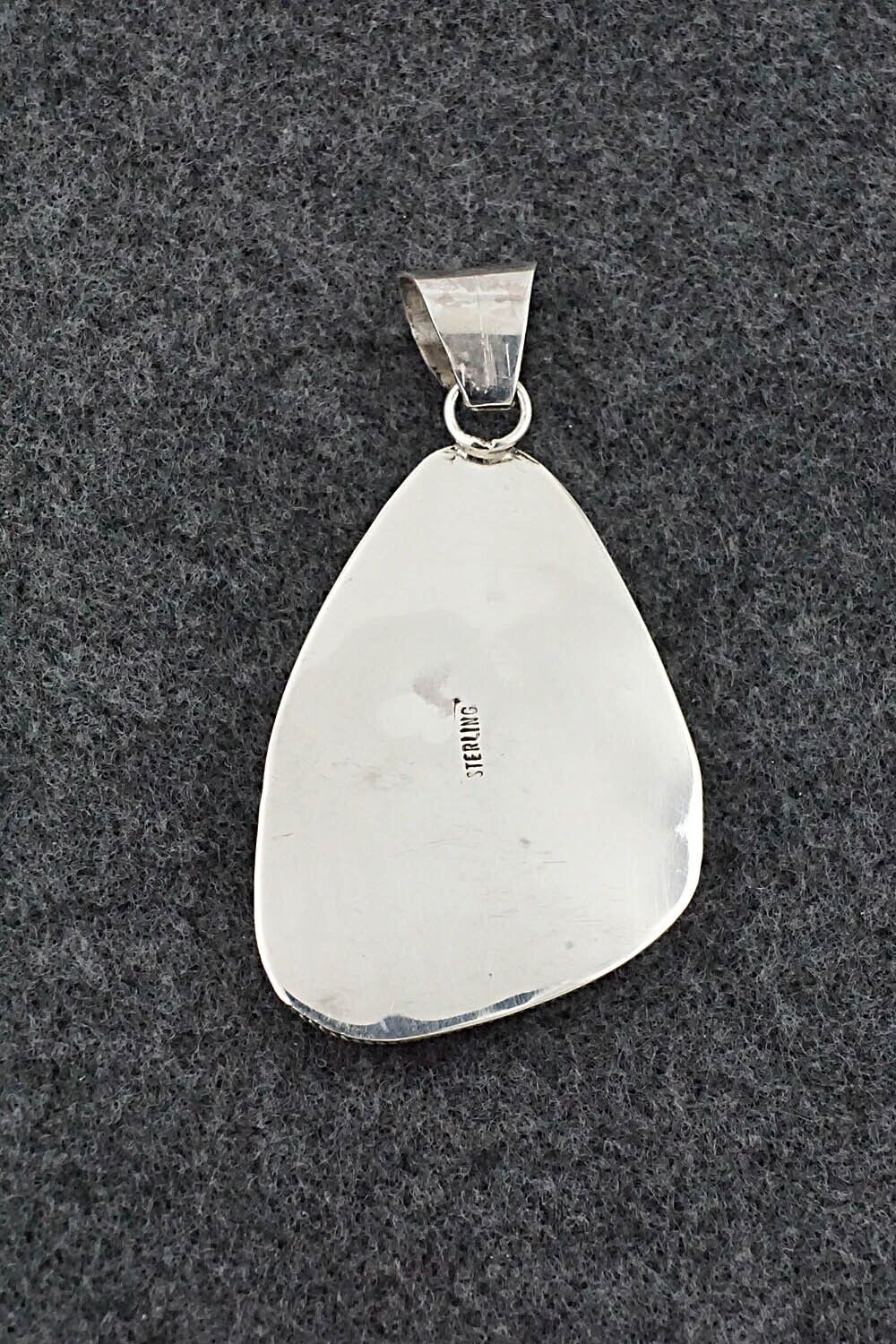 White Buffalo & Sterling Silver Pendant - Ernest Hawthorne