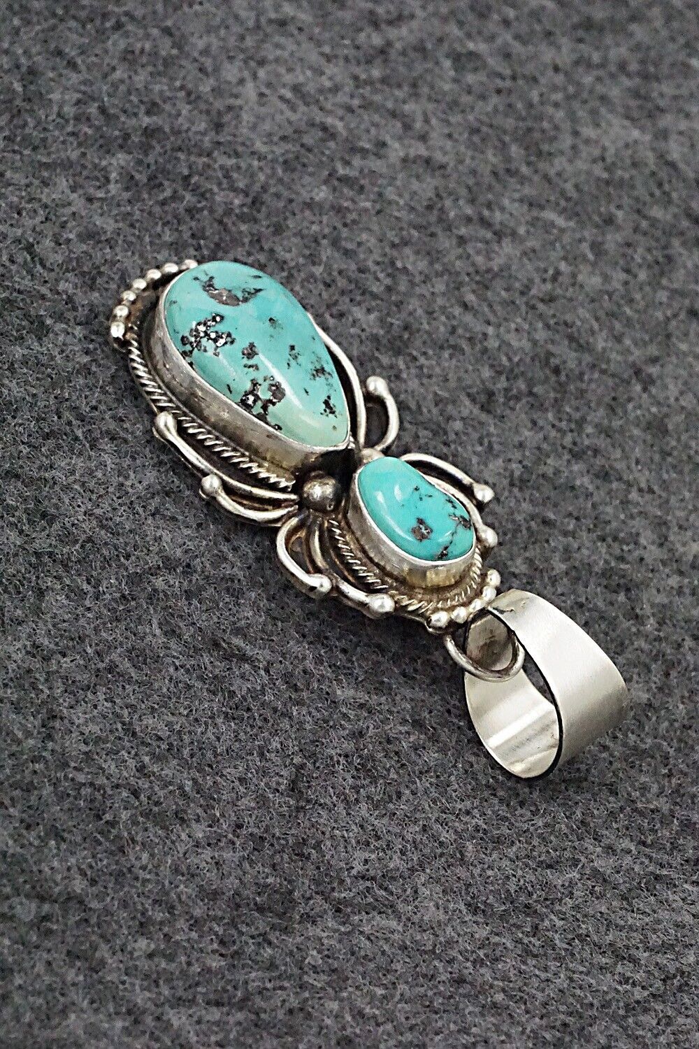 Turquoise & Sterling Silver Pendant - Kathleen Livingston