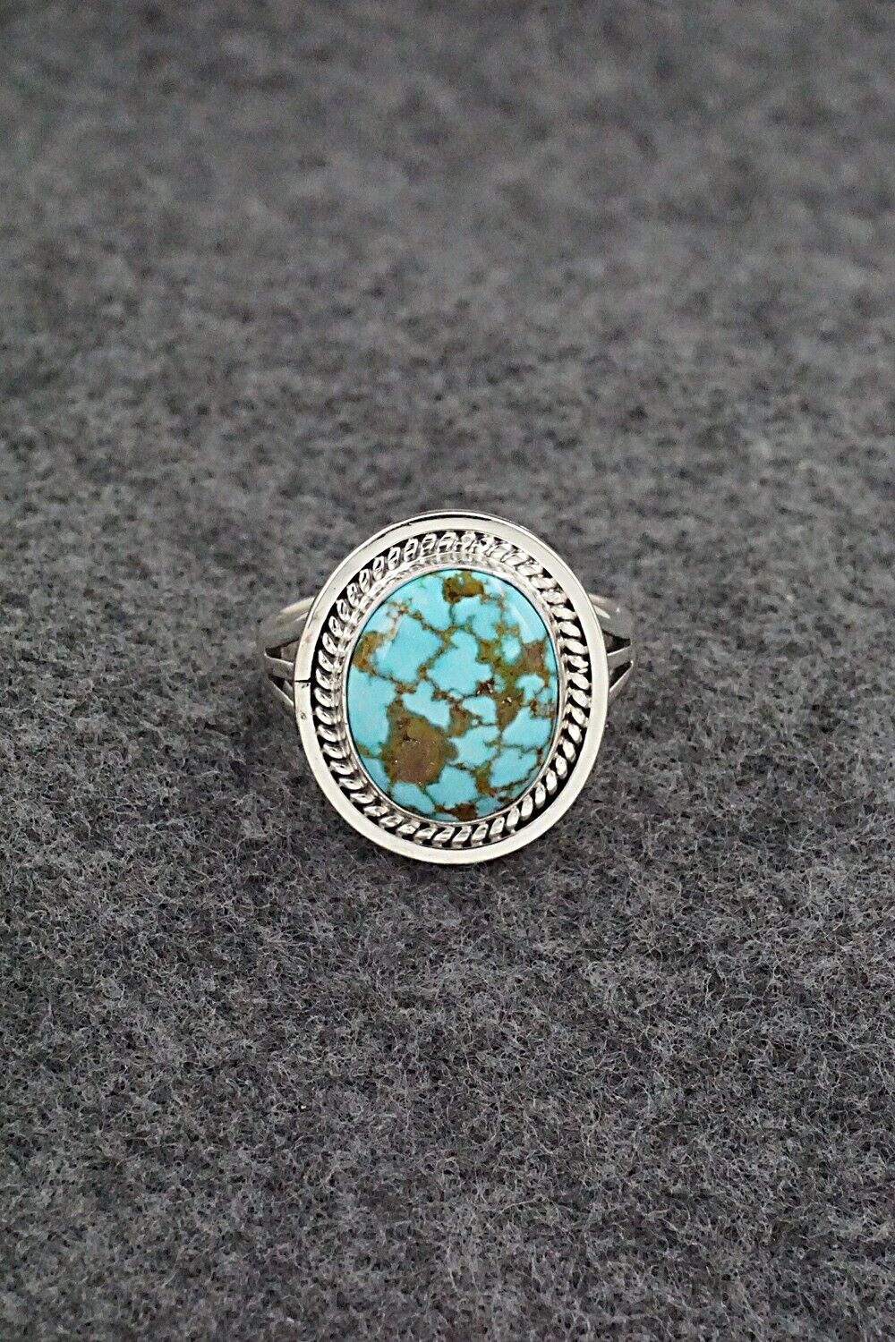 Turquoise & Sterling Silver Ring - Daniel Benally - Size 8