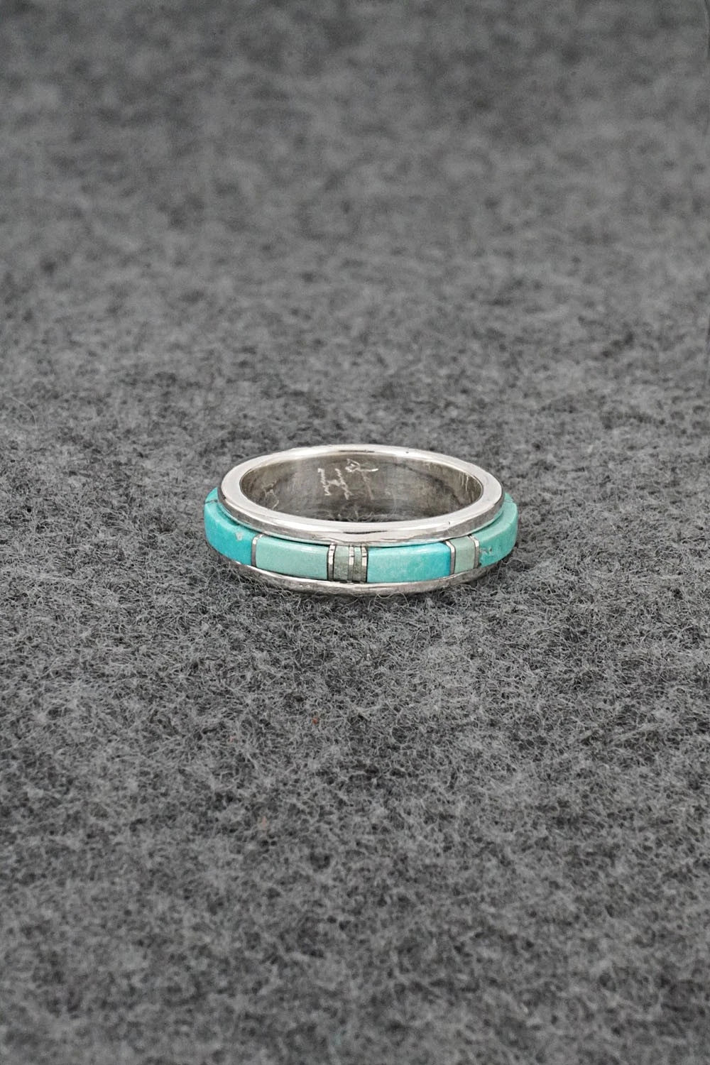 Turquoise & Sterling Silver Ring - Harold Tsosie - Size 6