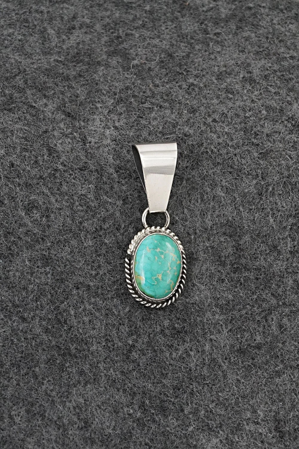 Turquoise & Sterling Silver Pendant - Rosemary Saunders