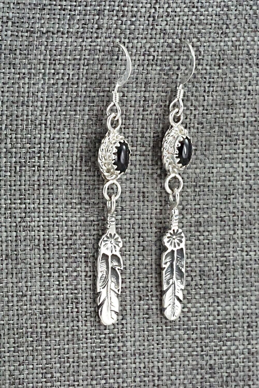 Onyx & Sterling Silver Earrings - Letricia Largo