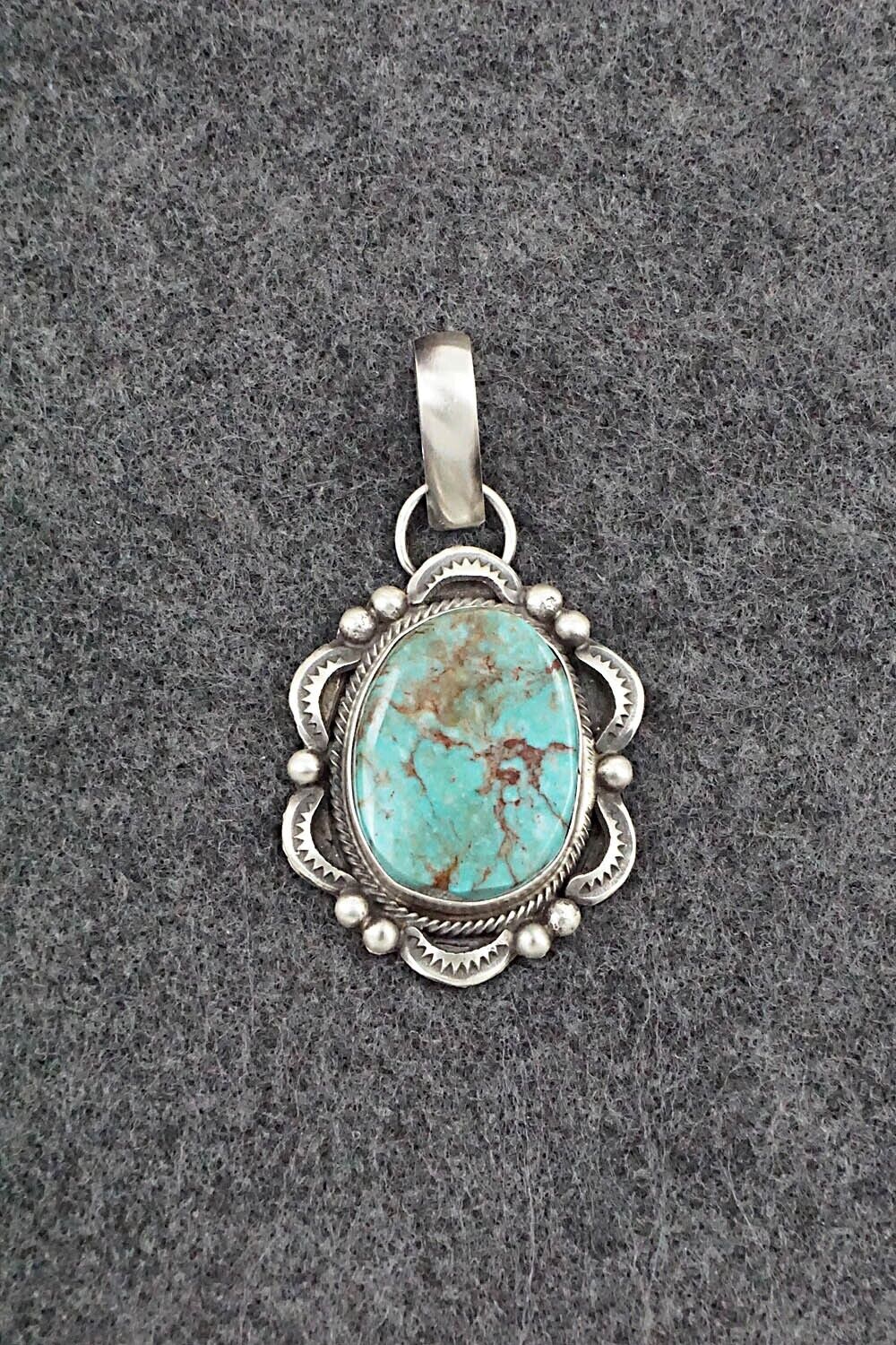 Turquoise & Sterling Silver Pendant - Betta Lee