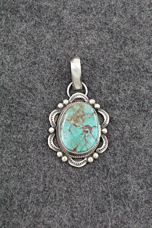 Turquoise & Sterling Silver Pendant - Betta Lee